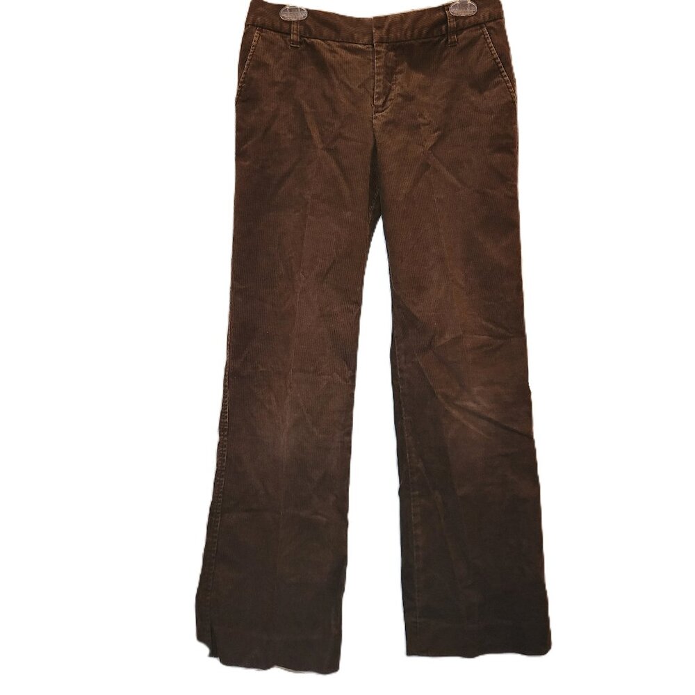 Bob Timberlake Chocolate Brown Flare Leg Corduroy Pants Sz 6